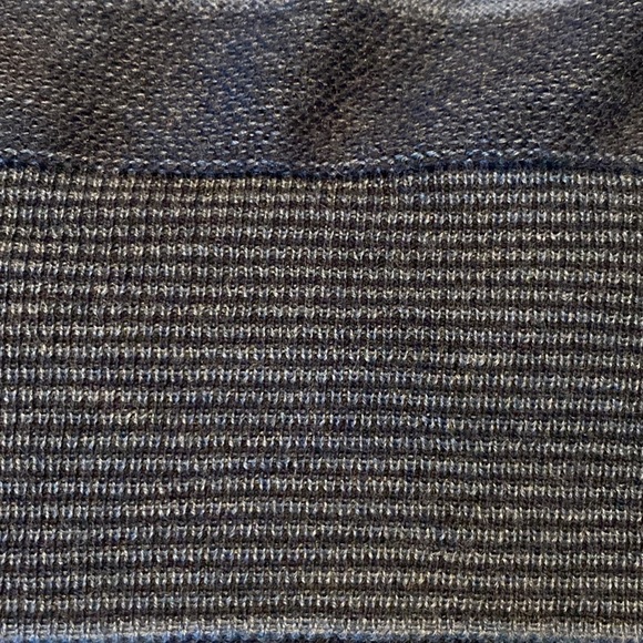 Peter Millar Made in Italy Merino Wool Quarter Zip L/S Navy Stripe Sweater XL - Picture 7 of 8